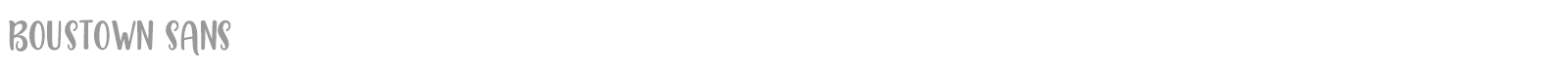 Boustown Sans font preview